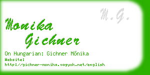 monika gichner business card